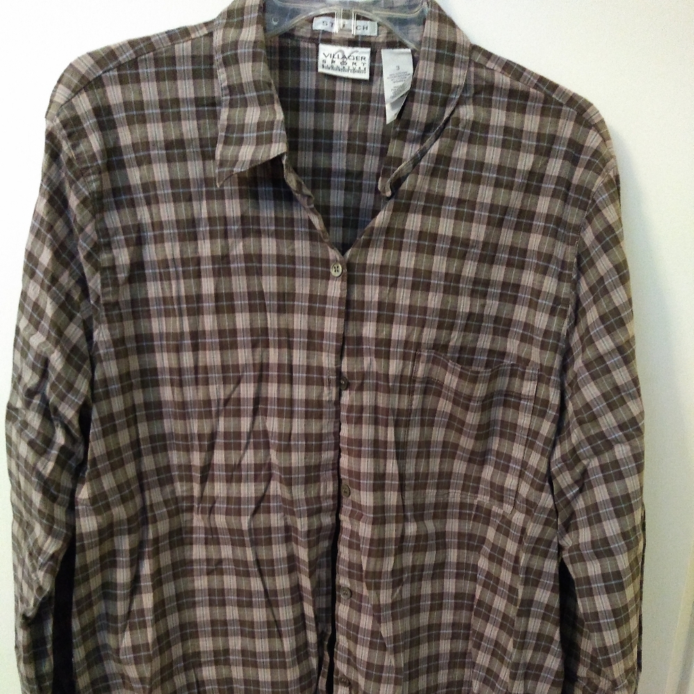 Women's Villager Sport Signature plaid button down
